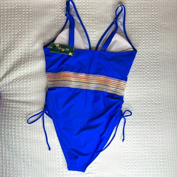 Blooming Jelly Women’s Tummy Control One Piece Slimming Modest Swimsuit Size Lg - Picture 2 of 6